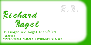 richard nagel business card